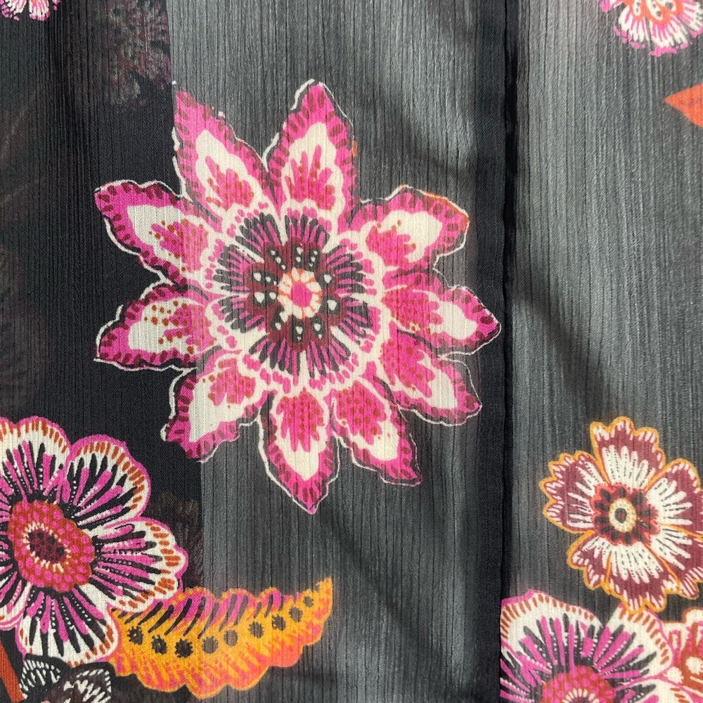 Maurices Black Sheer Textured Kimono Cardigan - Picture 8 of 8